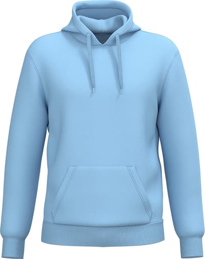 Kariban Gerecycleerde sweater met capuchon uniseks K4041 - sky blue - 3XL