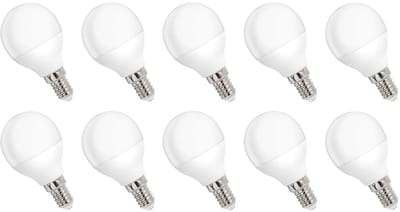 Spectrum LED Kogellamp E14 4W - 230V - 340 Lumen - 6000K Koud wit - Helder daglicht - Energiezuinig - 10 stuks