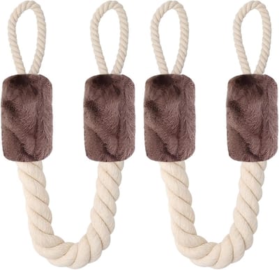 SnelShoppen - Deur Stopper Set van 2 - Veiligheid Deurkoord Klem voor Kinderen en Huisdieren - Katoenen Deur Klem Bescherming - Handvat Bescherming -
