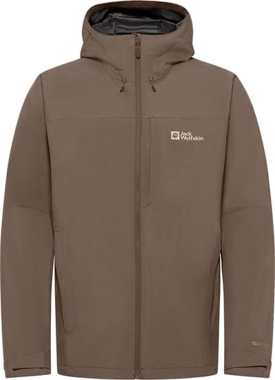 Jack Wolfskin TEMPEST 2L JKT M Heren Outdoorjas - cold coffee - Maat S