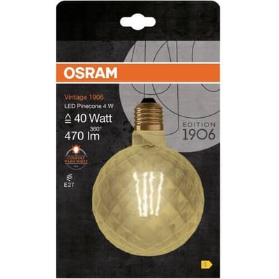 OSRAM HOMELIGHTING 4058075092037 LED-lamp Energielabel E (A - G) E27 Globe 4 W = 40 W Warmwit (Ø x l) 125 mm x 125 mm 1 stuk(s)