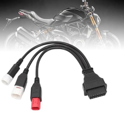 OBD2 Diagnostische Kabel 6-polig voor Motorfietsen - Compatibel met Meerdere Modellen