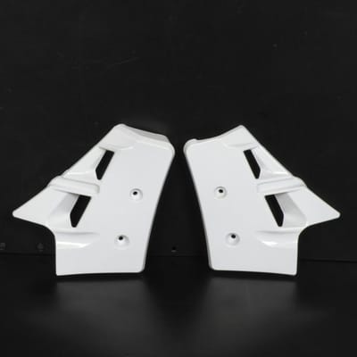paar witte radiateurkappen voor bromfiets mbk 50 magnum racing nieuw