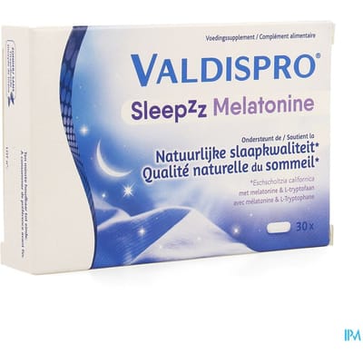VALDISPRO Sleepzz Melatonine 30 tabletten - Voedingssupplement natuurlijke slaapkwaliteit