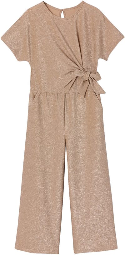Vertbaudet Kerst jumpsuit voor meisjes met strik