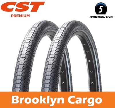 2 stuks CST Brooklyn Cargo band C1996 20 x 2.40 inch - ETRTO 62-406 - Black edition - Zwart