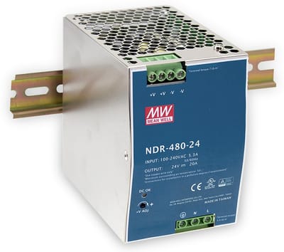 Mean Well NDR-480-24 DIN-rail netvoeding 480 W Aantal uitgangen: 1 x Inhoud: 1 stuk(s)