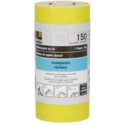 Sencys Schuurrol Geel A/o 115mm X 5m P150