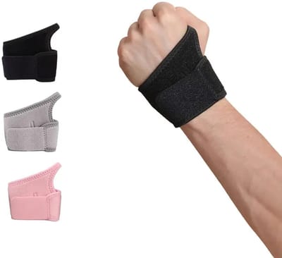 Polsbrace - Met extra sluiting - Voor rechts - Één maat - Wikkelband Hand -Voor dames en heren - Fitness Geschikt - Polssteun - 1 stuk - Roze