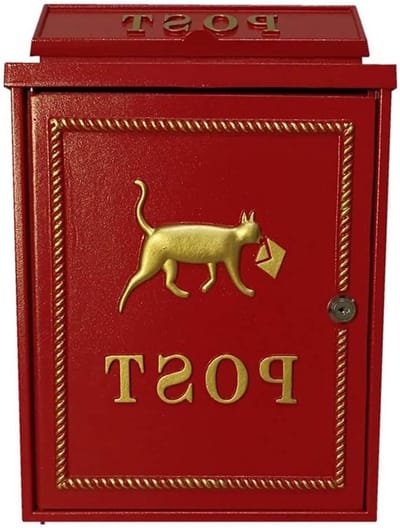 Brievenbus - Buitenpost - Post Ontvangen - Afsluitbaar Ontwerp - 29x13x41CM - Rood