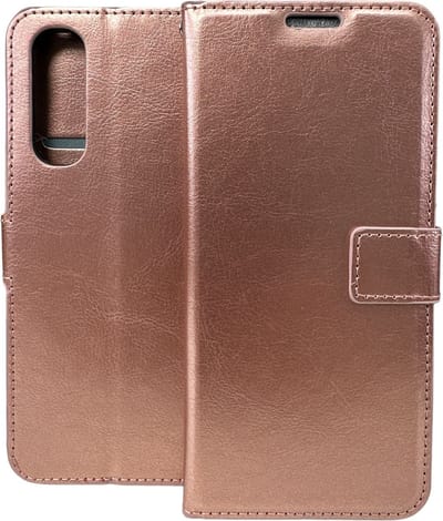 Portemonnee Book Case Hoesje Geschikt voor: Oppo Find X2 Neo - Rosegoud
