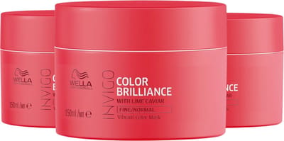 Wella Invigo Color Brilliance Mask Gekleurd & Fijn Haar 150ML - 3 Stuks - Voordeelverpakking