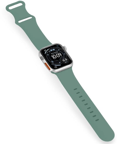 Bandje Geschikt voor Apple Watch Ultra 1, 2, 3 (49 mm) Siliconen Verstelbaar Polsband - Horloge Bandje - Cactus