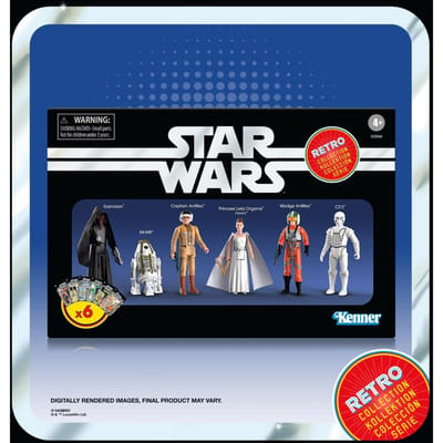 Star Wars Retro Collection Star Wars: A New Hope Episode IV Collectible 3.75 Inch Action Figure 6-Pack