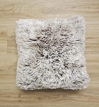 Sierkussen  45x45 cm - Wit/Bruin