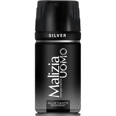 Antiperspirant déodorant spray homme silver 150ml - malizia