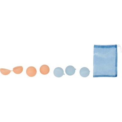 LUPILU Herbruikbare waterballonnen 6 stuks (Oranje/blauw)