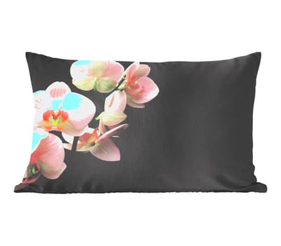 Sierkussens - Kussentjes Woonkamer - 50x30 cm - Orchidee - Bloemen - Roze - Stilleven - Flora
