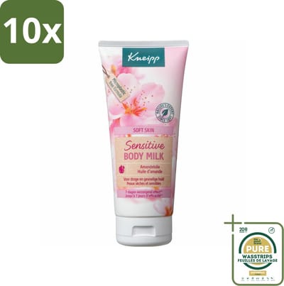 10 x Kneipp - Body lotion - Soft Skin - Amandelbloesem - 200 ml - Grootverpakking - Body Lotion - Droge Huid - Gevoelige Huid - Amandelolie - Shea Butter