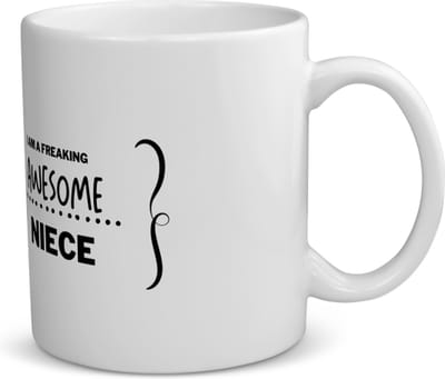 Akyol - i am a freaking awesome niece koffiemok - theemok - Nicht - beste nicht - liefste nicht - verjaardag - cadeau - kado - bedankje - geschenk - 350 ML inhoud