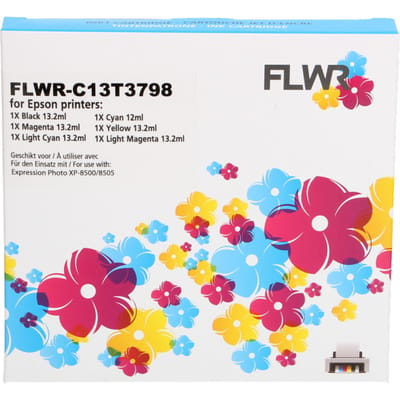 FLWR - Cartridges / Epson 378XL Multipack / zwart en kleur / Geschikt voor Epson