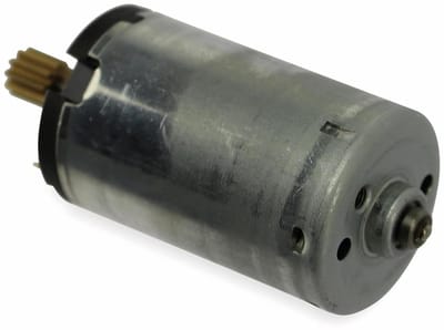 Gelijkstroommotor Tandwiel - Kleine Motor - Modelbouw Projecten - Stille Werking - 12 Volt - Zilverkleurig