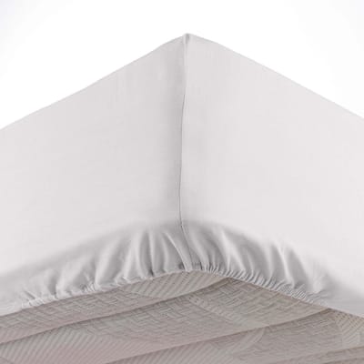 Livetti Een Persoon Single Hoeslaken Fitted Sheet 90x190cm  Wit