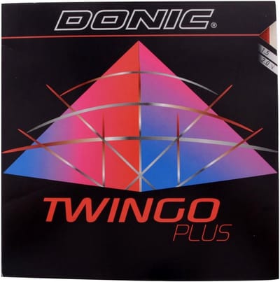 DONIC Twingo Plus Tafeltennis Rubber (zwart, 2,0 mm)