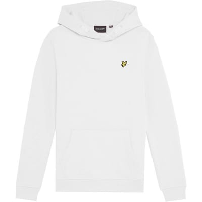 Lyle & Scott Loopback katoenen hoodie voor jongens - wit