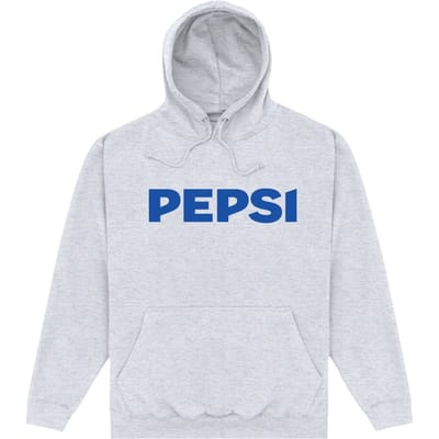 Pepsi Co. Text Logo Hoodie - Grey - XL