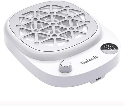 Delanie - Cordless Nail Vacuum Cleaner, Compact Fan Portable Rechargeable Manicure 6000 RPM, 10 Speed Settings