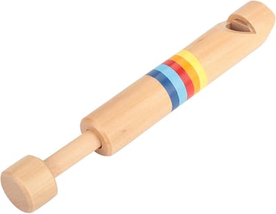Houten Recorder - Noot Fluit - Muziek Leren - Handgemaakt Natuurlijk Hout - 16.6 cm - Natuurlijk Hout