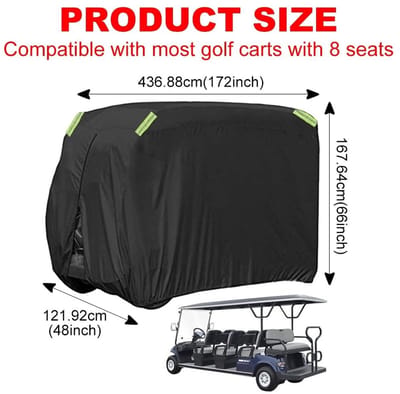 Dailygoods - Golf Cart Cover - UV-bescherming en weerbestendig 210D polyester