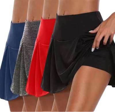 Livano Broekrok Dames - Skort - Korte Broek - Culotte - Wandelrok - 4 Pcs - Gemengd - Maat S