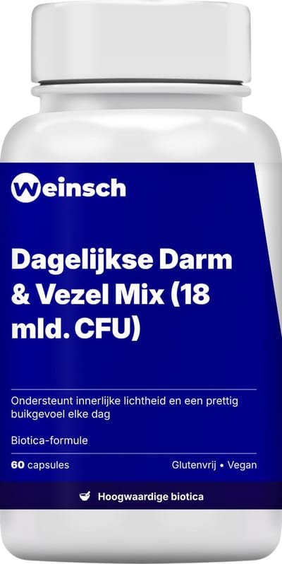 Weinsch Dagelijkse Darm & Vezel Mix (18 mld. CFU) | 450mg | 60 capsules
