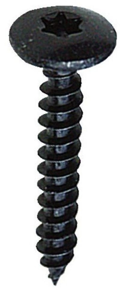 Zwarte Verzinkte Stalen Schroeven met Sterkop Aandrijving - 7 x 30 mm