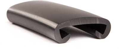 Rubbermagazijn - Trapleuningprofiel - PVC - zwart - BxH=40x8mm - Lengte 25 meter