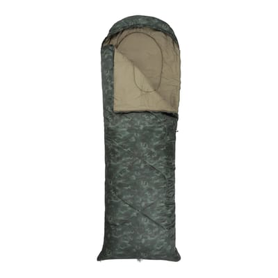 Mountain Warehouse Apex Camo Square Slaapzak voor tussenseizoen (Donkere Khaki)