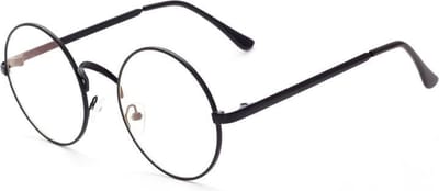Retro Round Bril | Rond Zwart | Bril zonder sterkte | 50 mm | Fashion Favorite