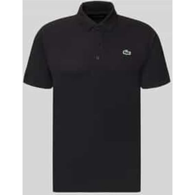 regular fit sport poloshirt met labelpatch