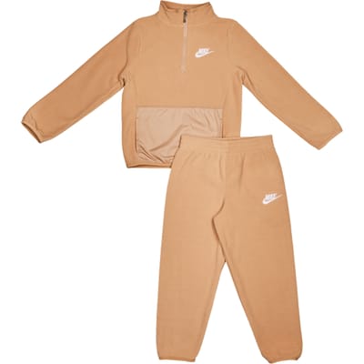 Nike Club Polar Hz Trainingspakken Peuter - Bruin - Maat 98 - 104 CM - Poly Fleece