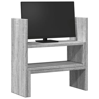 vidaXL - Bureau - organiser - 40x17x41 - cm - bewerkt - hout - grijs - sonoma - eiken