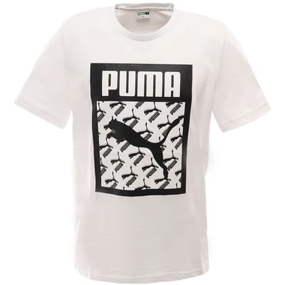 Puma Logo Fill Heren Wit T-Shirt