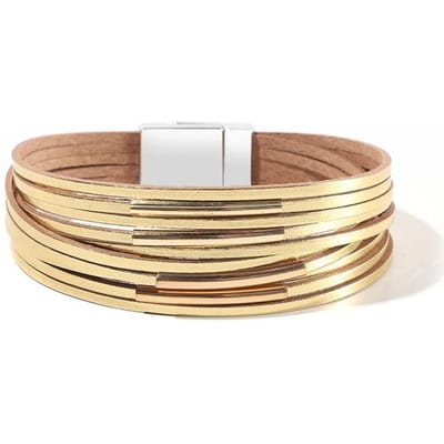 39 Stijl Handgemaakte Echt Leer Dames Armband Voor Vrouwen Bedelarmband Wikkelarmband beige