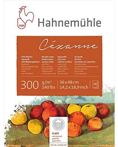 Aquarelblok 300g/m², 36x48cm, 10 vellen voor aquarelverf
