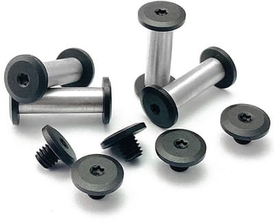 Allecto - EDC-messen Handgreep Schroef - Tactisch Mes Klinknagels - Roestvrij staal - M4x17mm - Messenreparatie - Bevestigingsschroeven - Set van 10