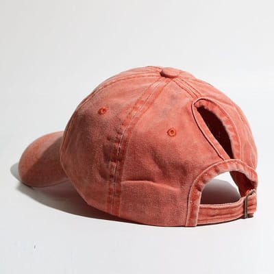 Effen kleur paardenstaart baseballpet met gebogen klep eendenbekpet voor lente en zomer dames buitensport zonneklep One Size brown