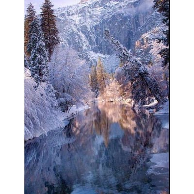 Peinture diamant à faire soi-même, broderie de paysage, cascade, montagne, décoration d'intérieur 20X30CM gray