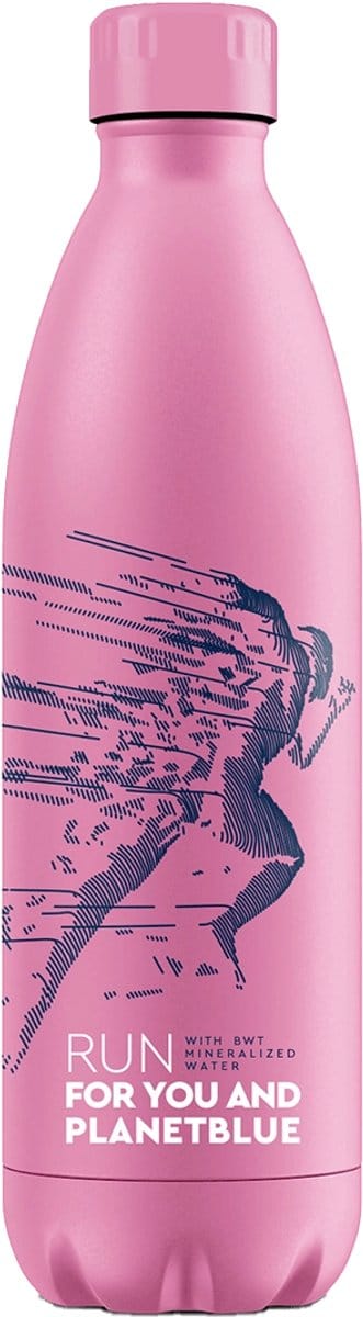 BWT Climate Bottle World Water Day Pink | Waterfles | Dubbelwandig roestvrij staal – houdt dranken tot 6 uur warm of koud | Lekvrije roestvrijstalen schroefdop | Onbreekbaar en smaakneutraal | BPA-vrij