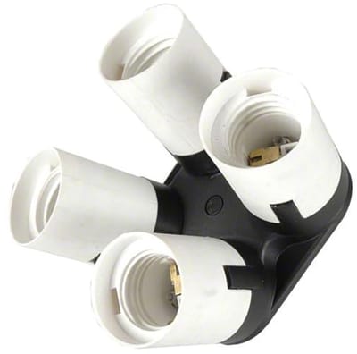 4-in-1 Lamphouder met 4 E27 Fittingen